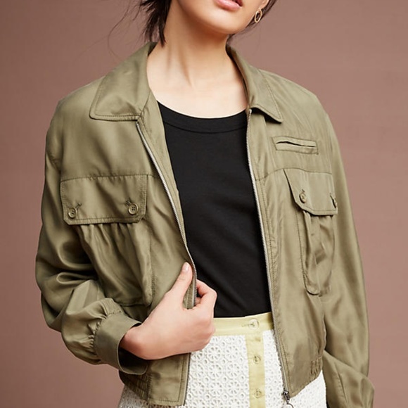 silk silk parachute jacket